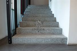 Stairs in Luserna Stone flamed surface